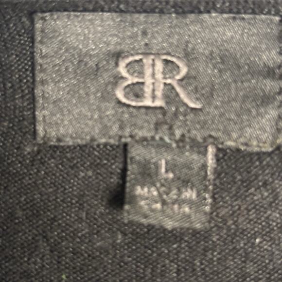 Banana Republic Sweater Mens L Black V-Neck Silk Cashmere Blend Quiet Luxury - Picture 3 of 11